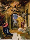 El Greco Canvas Paintings - The Annunciation